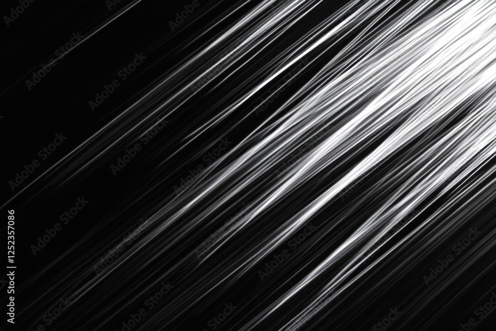 Poster abstract depiction of dynamic light streaks against a dark background, creating a sense of movement 