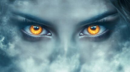 Dark and Mysterious Female Vampire