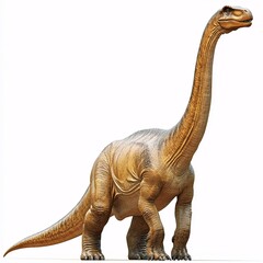 Obraz premium A digital rendering of a Brachiosaurus dinosaur