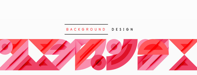 Abstract geometric background shapes forming a modern, symmetrical pattern. Bold contrast, smooth gradients, dynamic composition, futuristic style