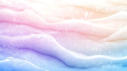 Obraz premium Dreamy Abstract Pastel Liquid Waves with Sparkles. Generative AI