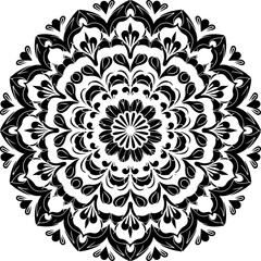 Elegant Mandala Art, Mandala
Intricate Symmetrical Pattern, Symmetry
Black and White Mandala, Monochrome
Ornamental Circular Design, Ornament
Detailed Line Art Mandala, Line Art
Floral-Inspired Mandal