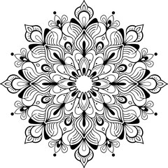 Elegant Mandala Art, Mandala
Intricate Symmetrical Pattern, Symmetry
Black and White Mandala, Monochrome
Ornamental Circular Design, Ornament
Detailed Line Art Mandala, Line Art
Floral-Inspired Mandal