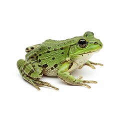 Obraz premium Common Water Frog in front of a white background 