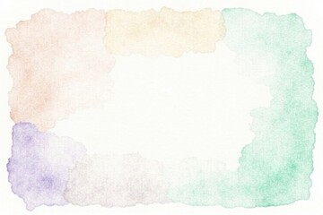 Pastel Watercolor Frame A Delicate and Airy Border for Your Designs