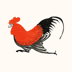 Rooster Bowl Rooster Graphic