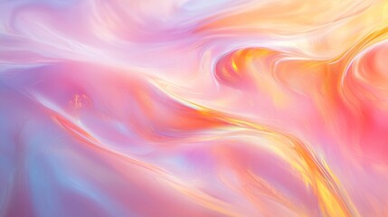 Fototapeta premium Abstract pastel colored wave pattern, smooth texture and vibrant colors. Artistic energy and fluidity concept