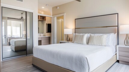 Modern Suite with Clean Lines and Minimalistic Design Elements