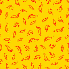 chili pattern Background. vintage chili background. pepper pattern background. chili doodle pattern background. hot chili pattern background.