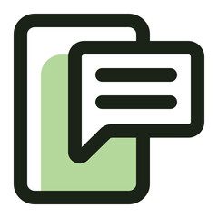 online message icon for illustration