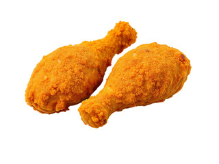A Tempting Display of Perfectly Fried, Boldly Seasoned Chicken Legs isolated on transparent background 