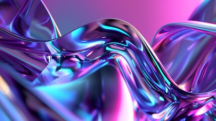 Fototapeta premium Abstract background with flowing, iridescent shapes.