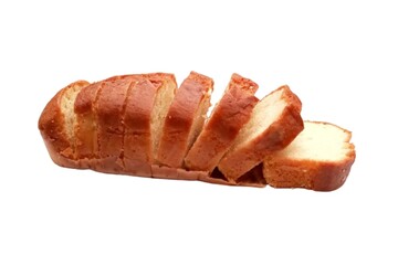 pound cake isolated on white background