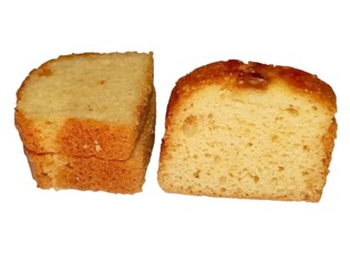 pound cake isolated on white background