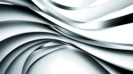 Abstract Silver Curves Modern Design Background