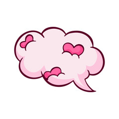 Heart Cloud Illustration