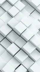 Fototapeta premium Abstract White Cubes Background.