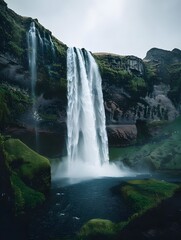 Naklejka premium Background image of artistic landscape wallpaper