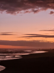 sunset on the beach