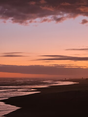 sunset on the beach
