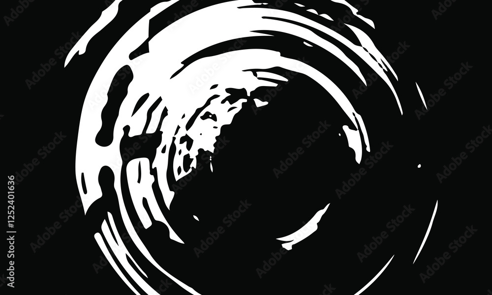 Aufkleber abstract circular pattern vector background. round colorful arcs spiral backdrop. moving circles. 3d
