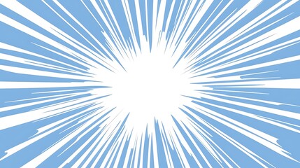 Blue Speed Lines Burst Background