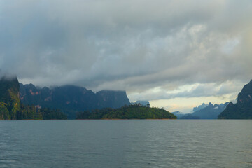 Cheow Lan Dam or Ratjjaprabha Dam, Surat Thani Province is a hydroelectric dam with beautiful nature, especially limestone mountains, suitable for relaxation. It is located in Khao Sok National Park