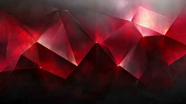 A dark red and black geometric abstract background symbolizing chaos and modern technology, with a bright tone and blurred effect, offering space for captions or text
