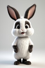 Obraz premium araffe with a big smile standing up and looking at the camera