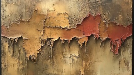 Obraz premium Abstract Art Texture Background in Shades of Brown Copper and Red with Grunge and Decorative Elements