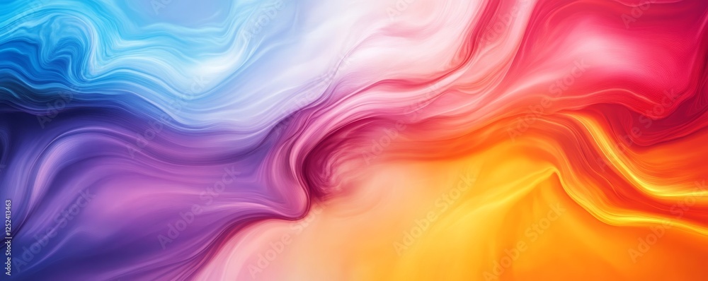 Aufkleber abstract colorful gradient background with swirling patterns, vibrant art concept