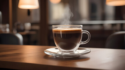 Obraz premium Cafe Vibes, Celebrating Coffee Day with Style