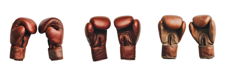 Boxing match action gym arena sports on transparent background