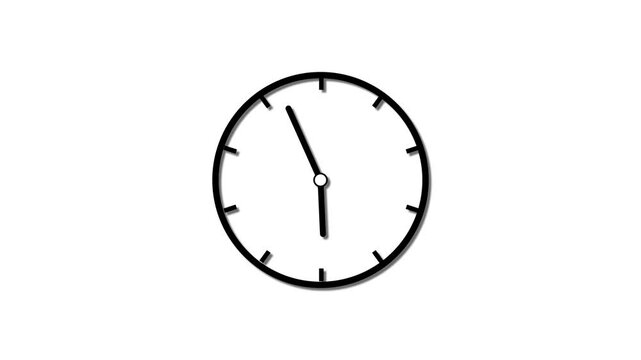Simple clock icon. Simple clock icon spinning animation.