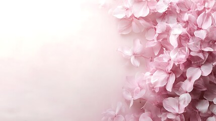 Delicate Pink Flower Petals Softly Arranged