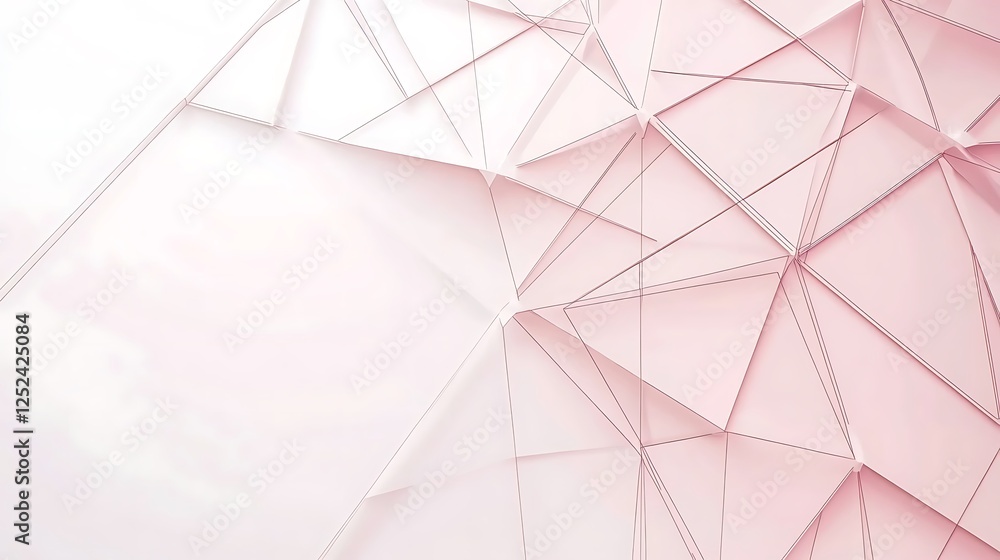 Poster abstract pink triangular geometric pattern design