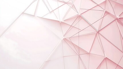 Abstract Pink Triangular Geometric Pattern Design