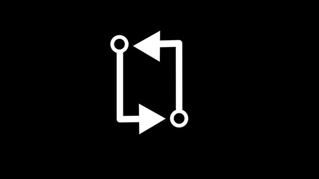 White arrow icons for interface design