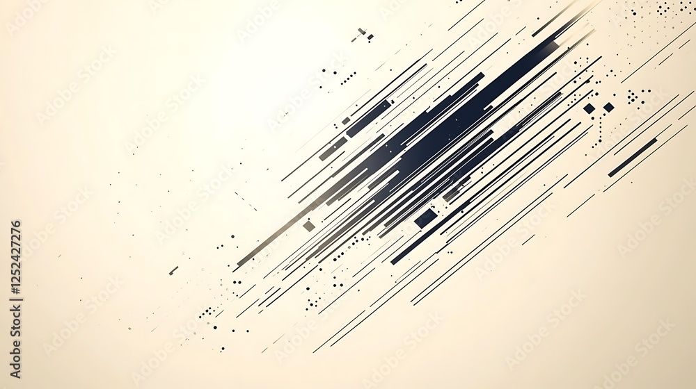 Poster Abstract Diagonal Lines Pattern Beige Background