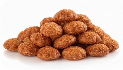 peanuts on white background