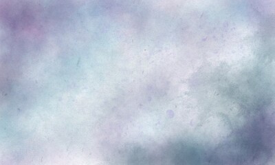 Watercolor background in purple, blue, green, blue, grey tones, mixed with various colors, looks like a fog, a dream.