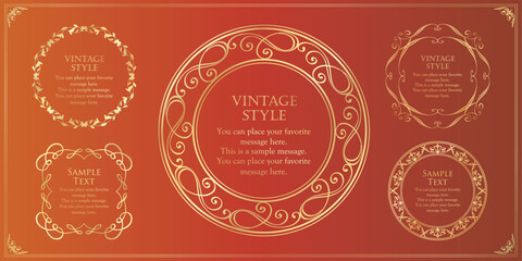 アンティークフレームセット