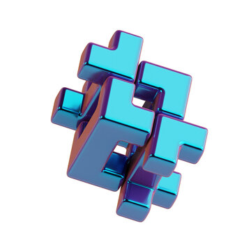Abstract Cube Scattered