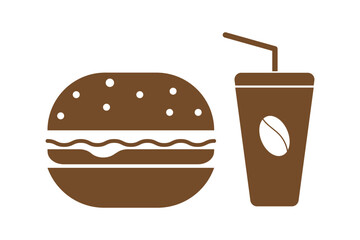 Burger icon vector set. fast food illustration sign collection. food symbol.