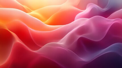 Fototapeta premium Abstract gradient waves in vibrant colors, flowing texture. Modern art and design concept