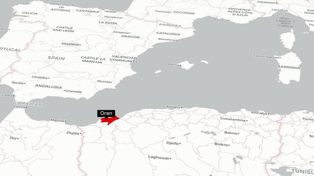 Oran Map Key Roads, Landmarks, Neighborhoods, and Notable Locations in Algeria's Coastal City