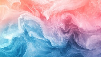 Obraz premium Abstract Swirl of Blue Pink and White Colors Ink Paint Background Texture