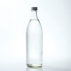Sparkling Water in Glass Bottle Refreshing Beverage Clear Liquid Cool Drink