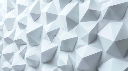 Obraz premium Abstract white geometric pattern.