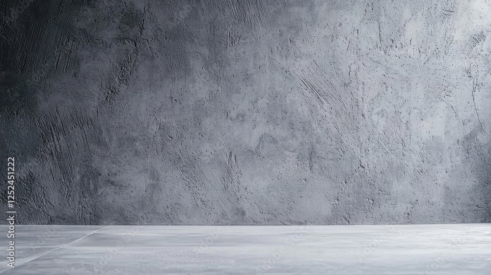 Poster minimalist gray concrete wall with smooth texture for background and artistic design elements